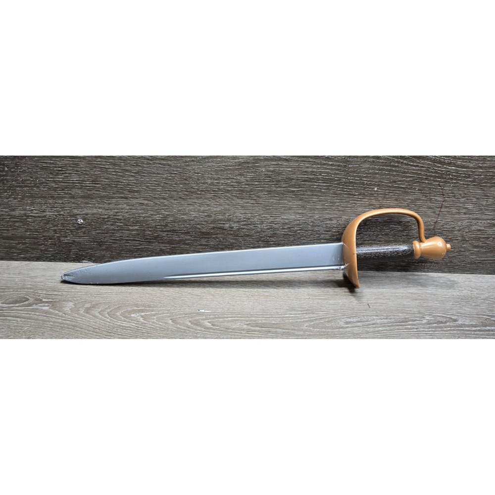 Disney Pirates of the Caribbean Zizzle Toy Sword Plastic Costume Prop Brown 2006